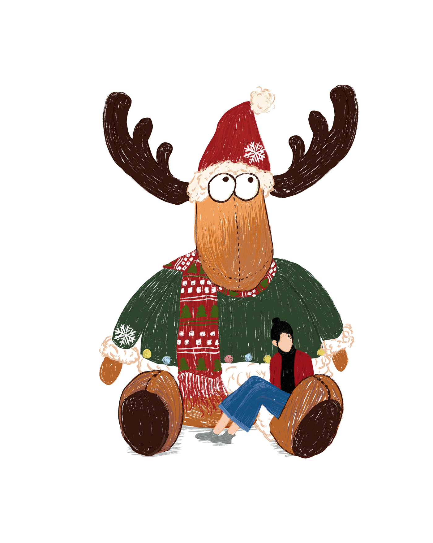 圣诞系列|插画|商业插画|张两犬 - 原创作品 - 站酷