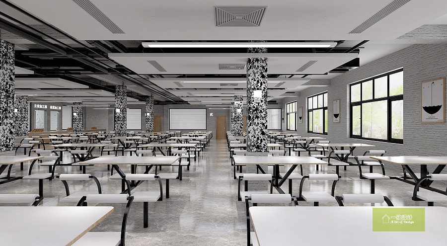 武警学院食堂改造|室内设计|空间\/建筑|马玉涛 