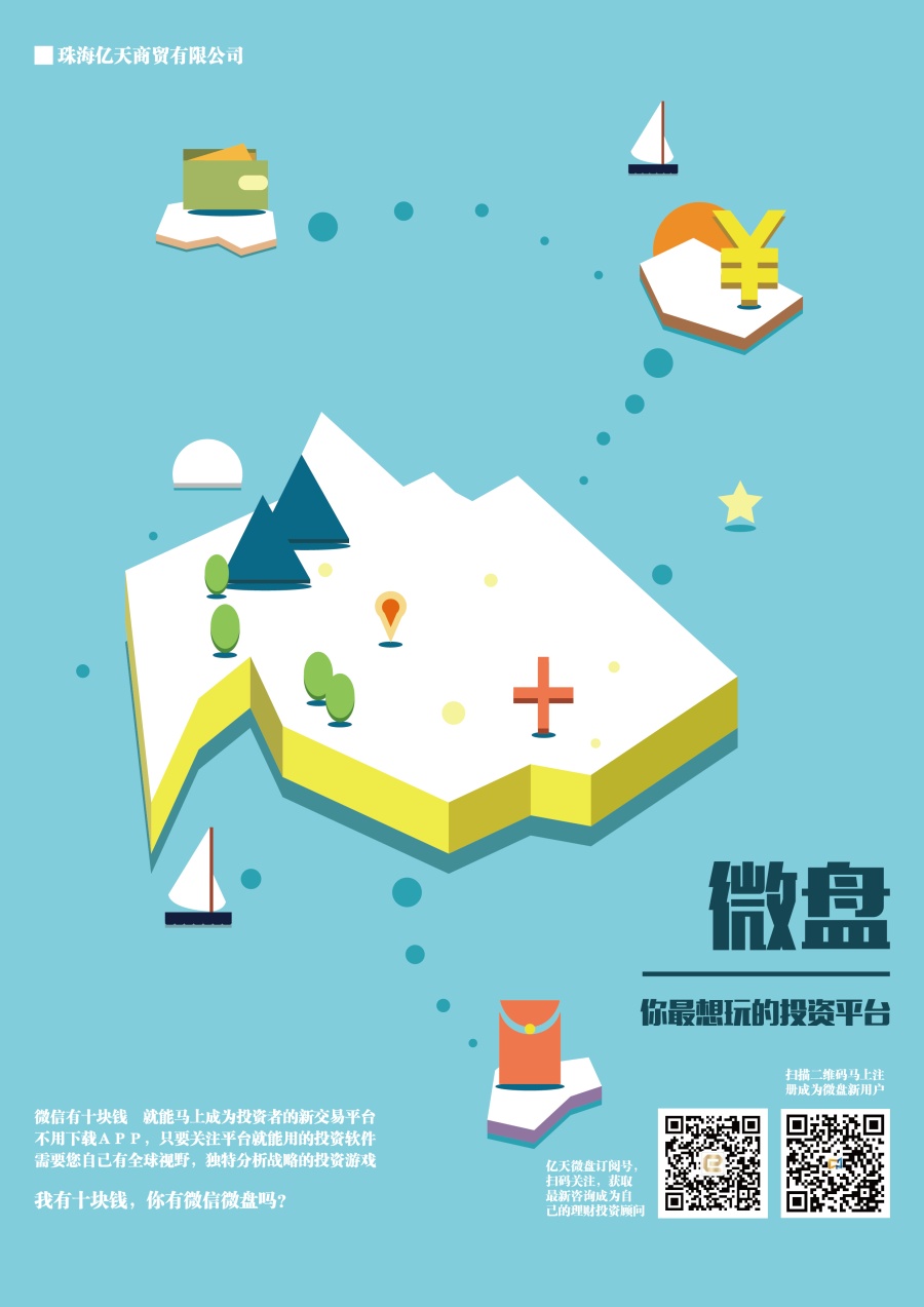 微信微盘宣传海报|海报|平面|卡上的飞机 - 原创