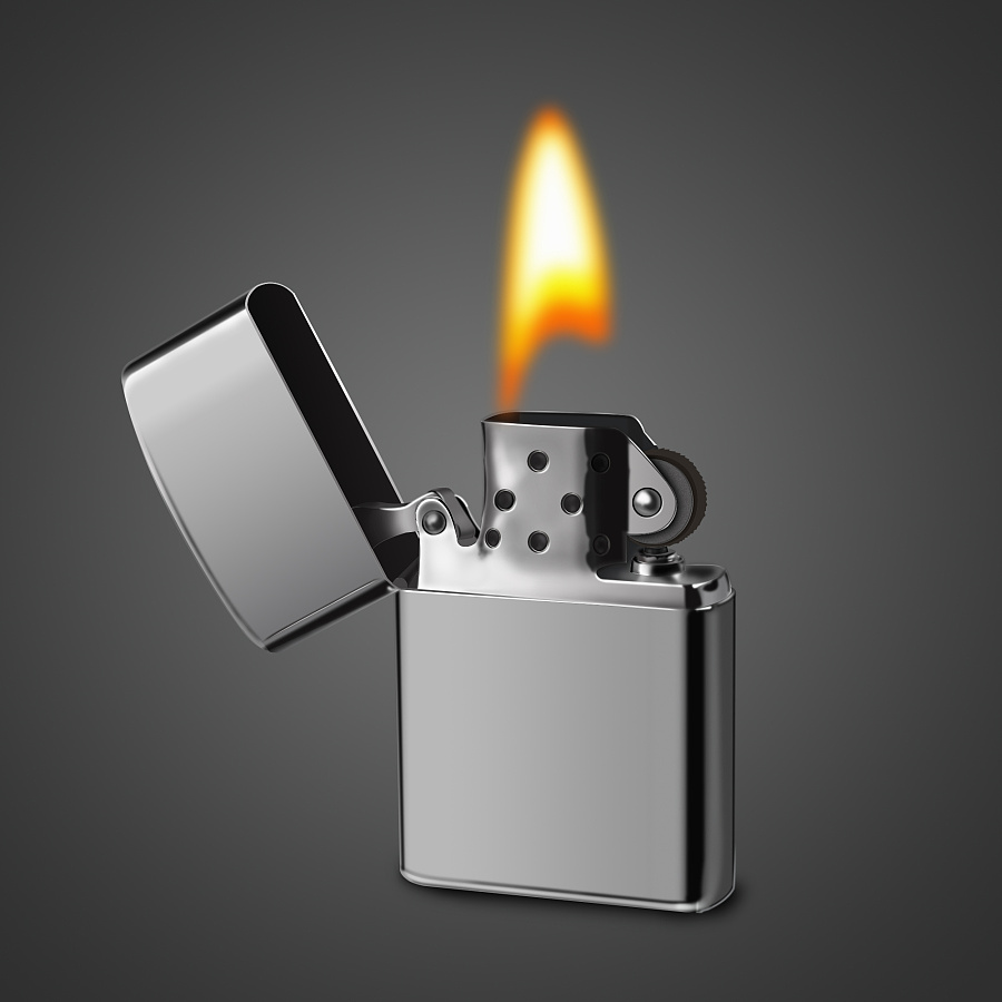 zippo打火机 拟物写实|图标|UI|华子先森 - 原创设计作品 - 站酷 (ZCOOL)