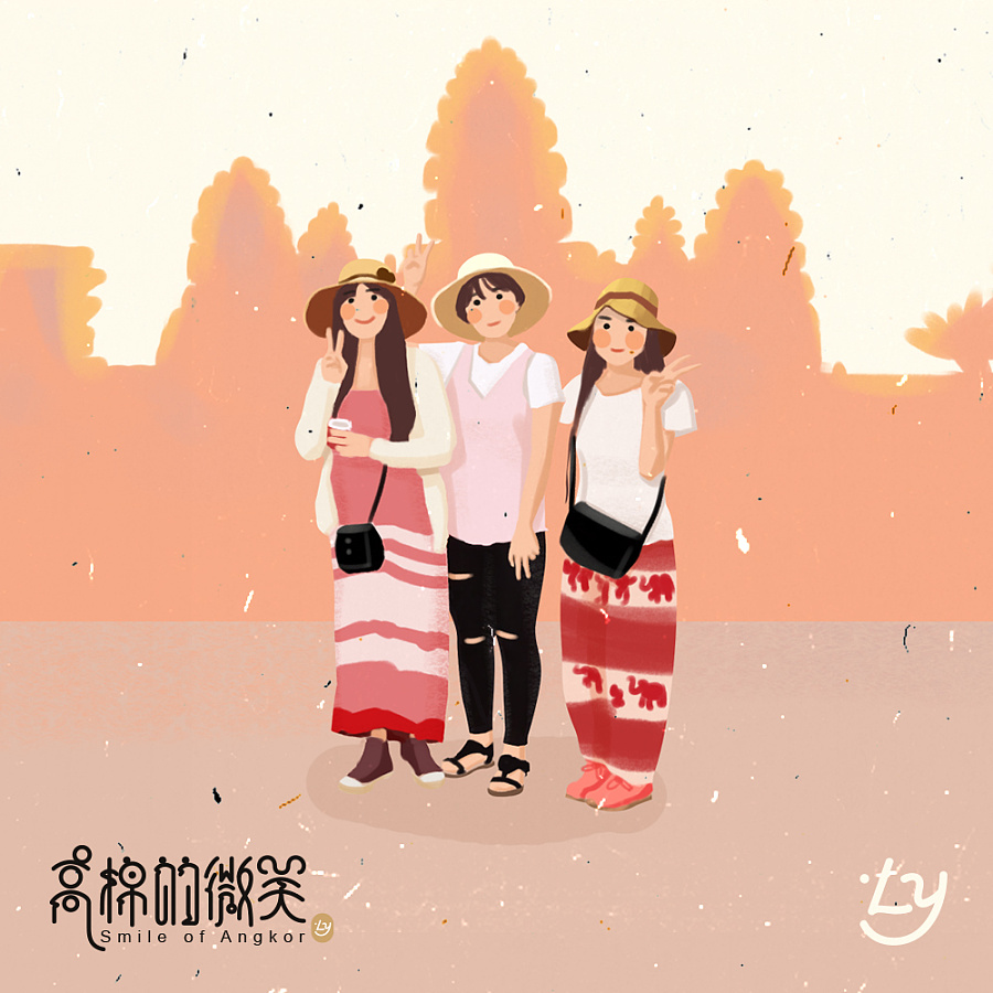 “高棉的微笑”吴哥窟游记(明信片)