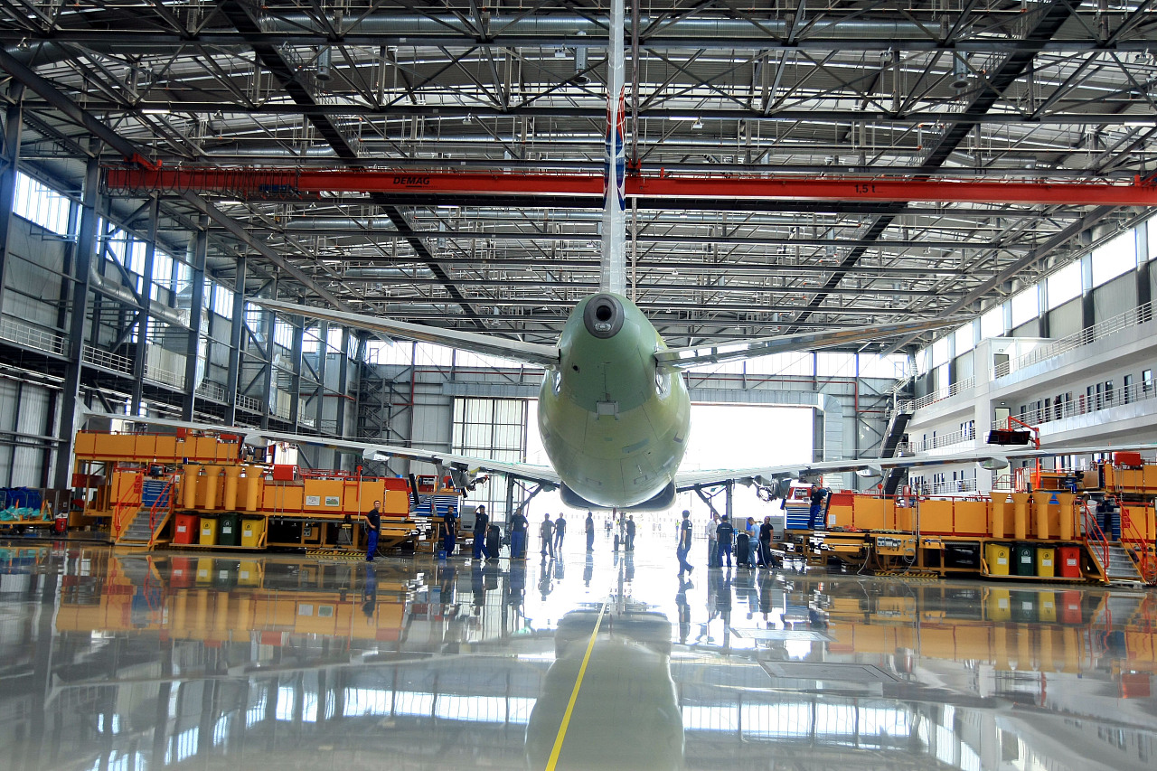 空客A320系列飞机中国总装线工程-总装厂房-工业厂房类-天津建工科技有限公司