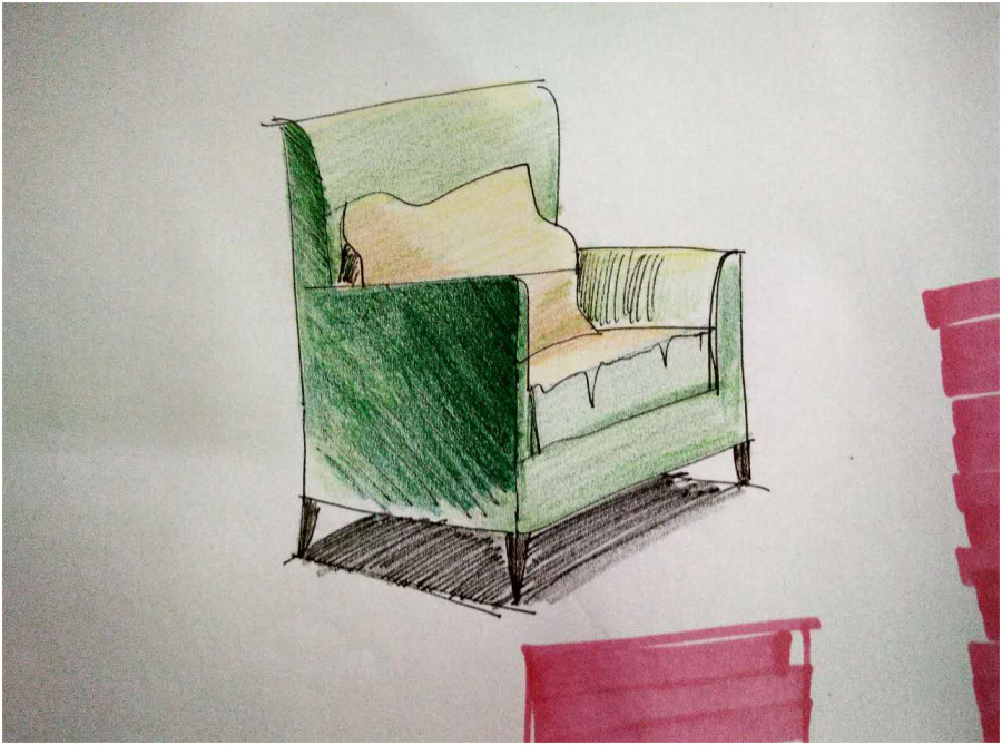单体家具|绘画习作|插画|suixin_64 - 原创设计作