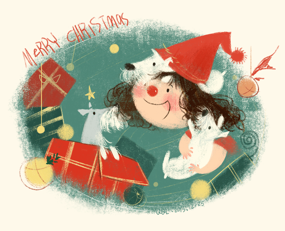 2015-圣诞快乐|商业插画|插画|丸子1015 - 原创设计 -
