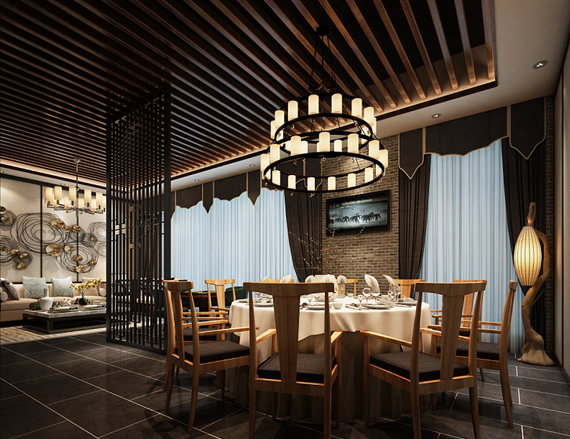 苗寨牛肉馆装修设计-成都特色餐厅装修|成都中