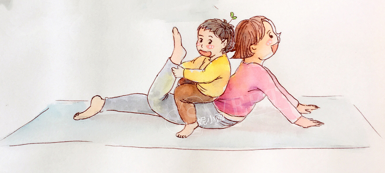 亲子插画_原创作品:亲子插画