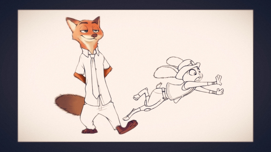 教你PS手绘《疯狂动物城》Nick & Judy|绘画习