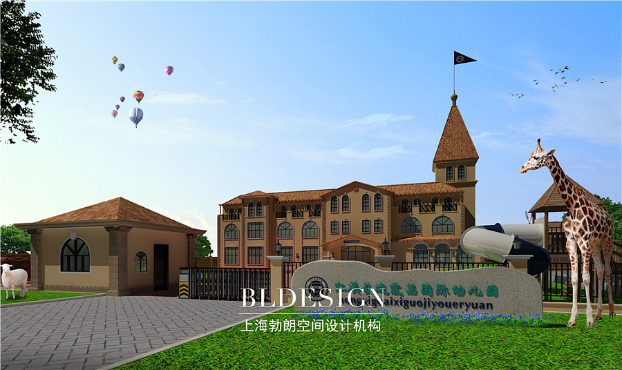 郑州幼儿园设计公司-简欧式贵族幼儿园设计案