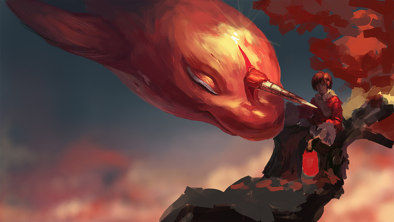 大鱼海棠桌面壁纸_大鱼海棠官方壁纸高清_大鱼海棠手机壁纸_qq头像大鱼 