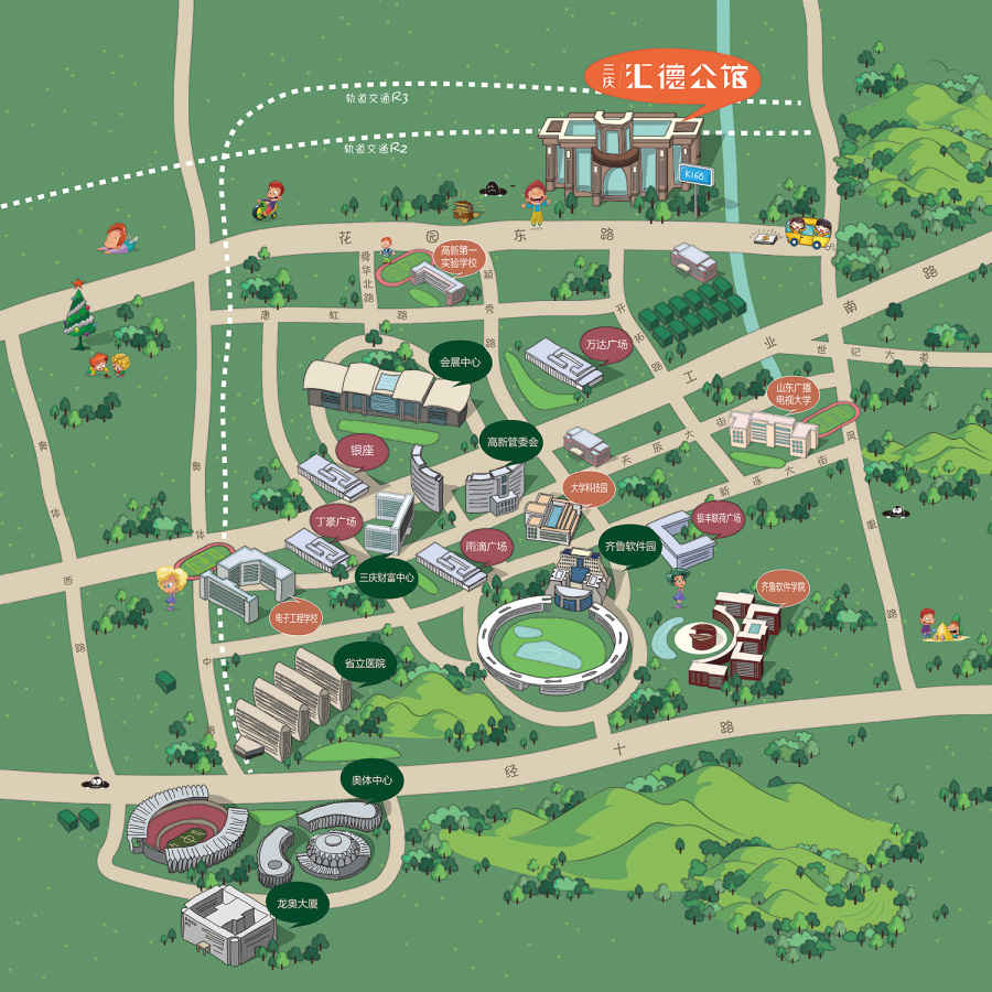 地图用ai直接画的,太TMD累了|DM\/宣传单\/平面