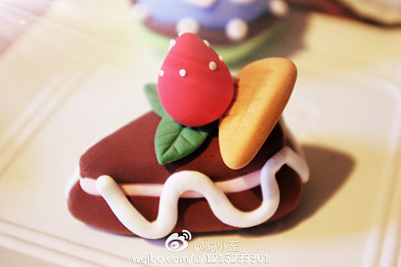 超轻粘土-小蛋糕|手工艺|手办\/原型|豹小玉 - 原创