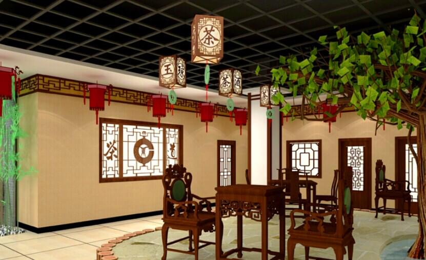 内江对角线红茶馆装修设计-贵阳茶楼设计|贵阳