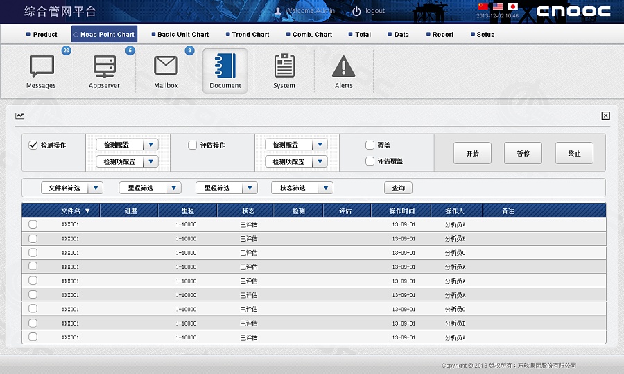 CNOOC综合管网平台系统|软件界面|UI|洪福洪
