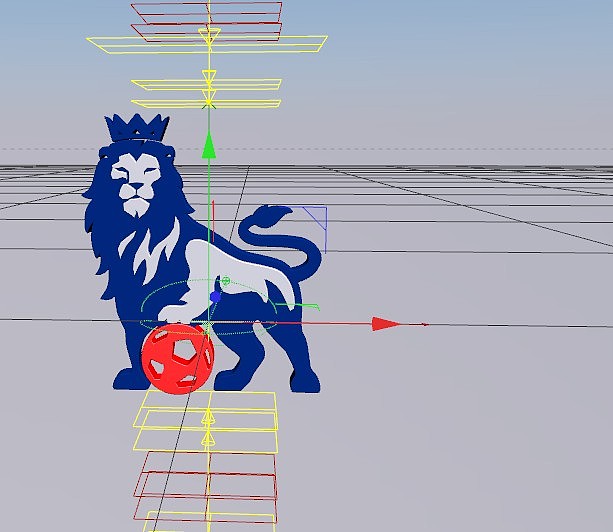 足球欧冠狮子标志LOGO设计演绎|影视|短片|小