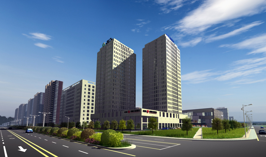 北湖科技城 建筑表现效果图|建筑\/空间|三维|SS