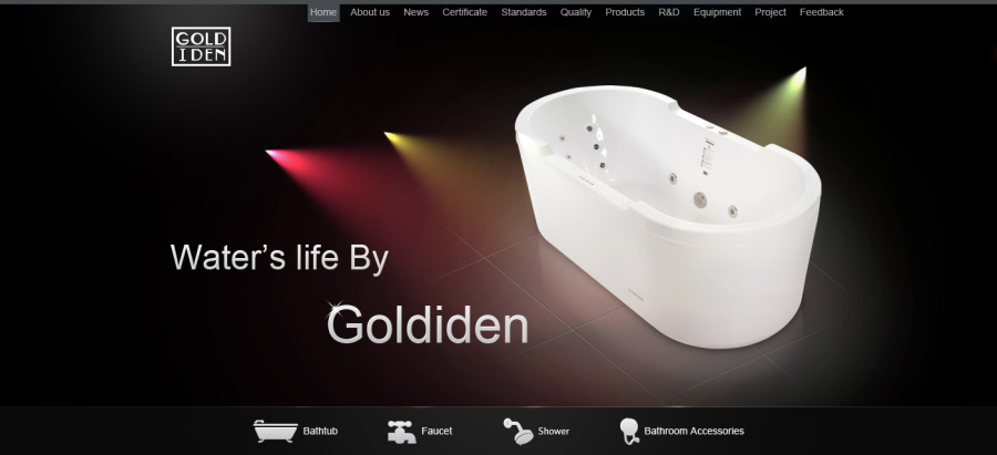 卫浴网站设计|企业官网|网页|碎痕 - 原创设计作