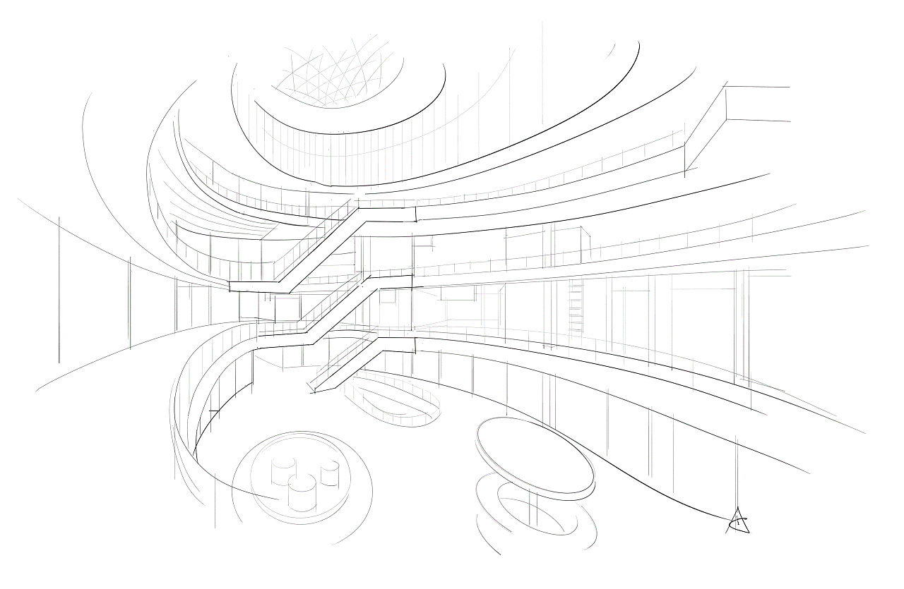 空间线稿(手绘)|空间|室内设计|A32号 - 原创作品