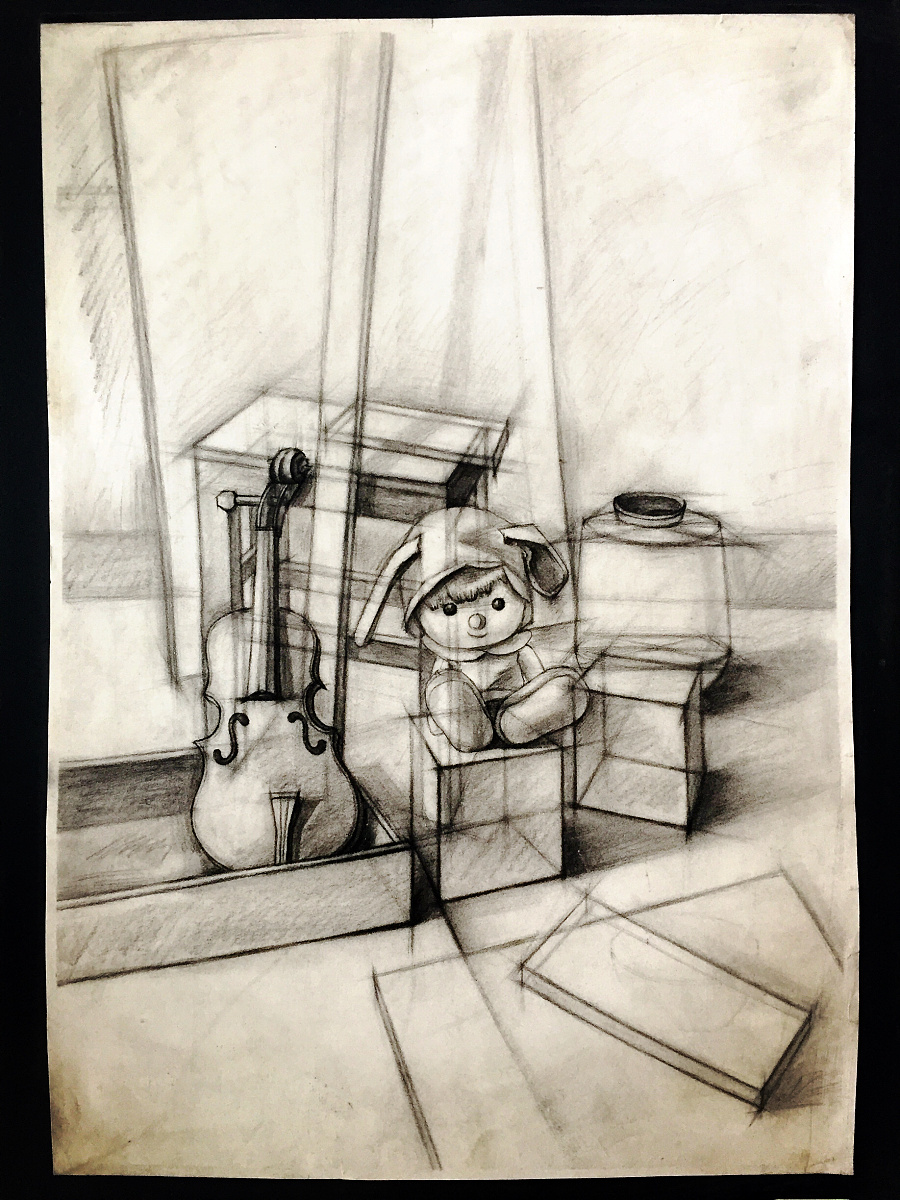 结构素描|素描|纯艺术|今天开始做魔王 - 原创设