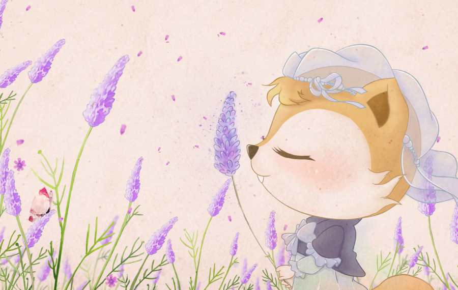 【三只松鼠】PC壁纸(1)|商业插画|插画|松鼠萌