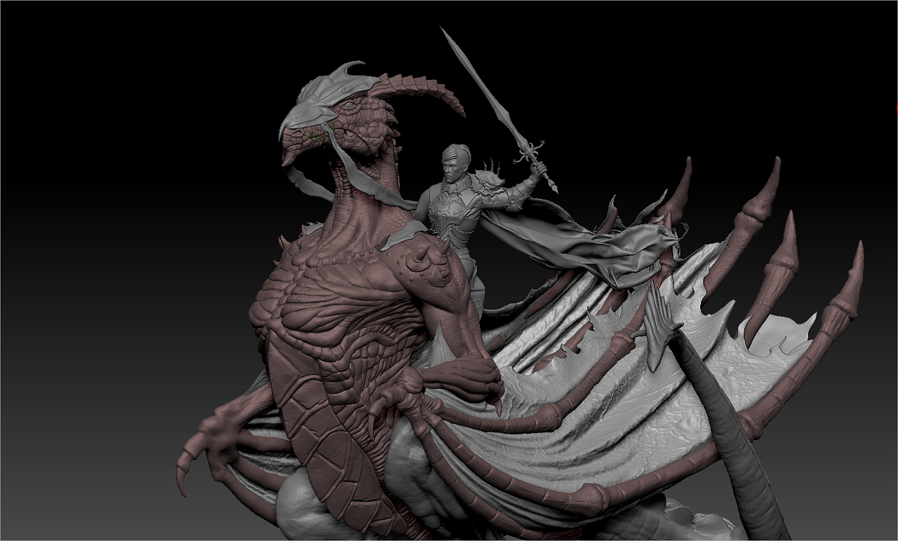 克法兰【龙之国度】第1代 永恒之龙ZB雕刻|三