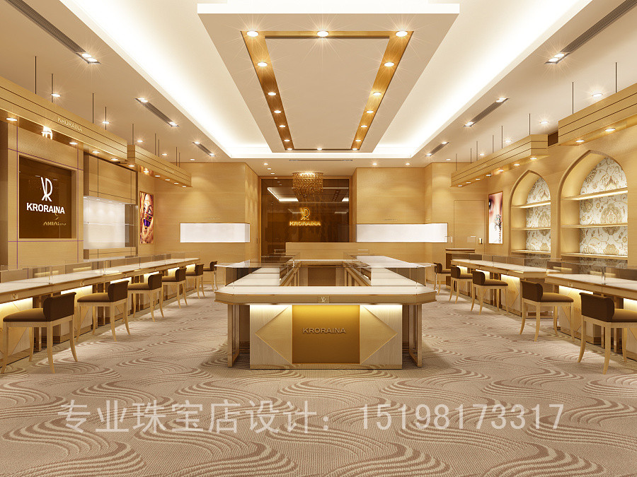 重庆珠宝店装修|重庆珠宝店设计《KR珠宝店设