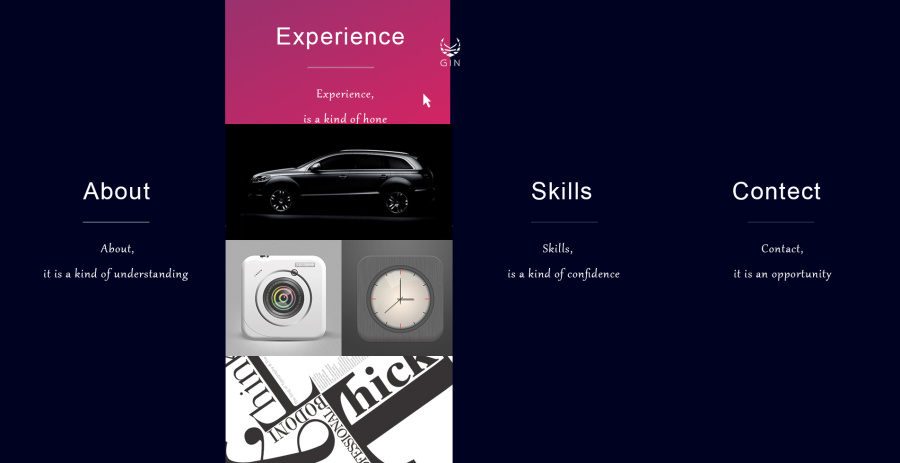 学习后自己做的第一个项目,个人网站,个人简历