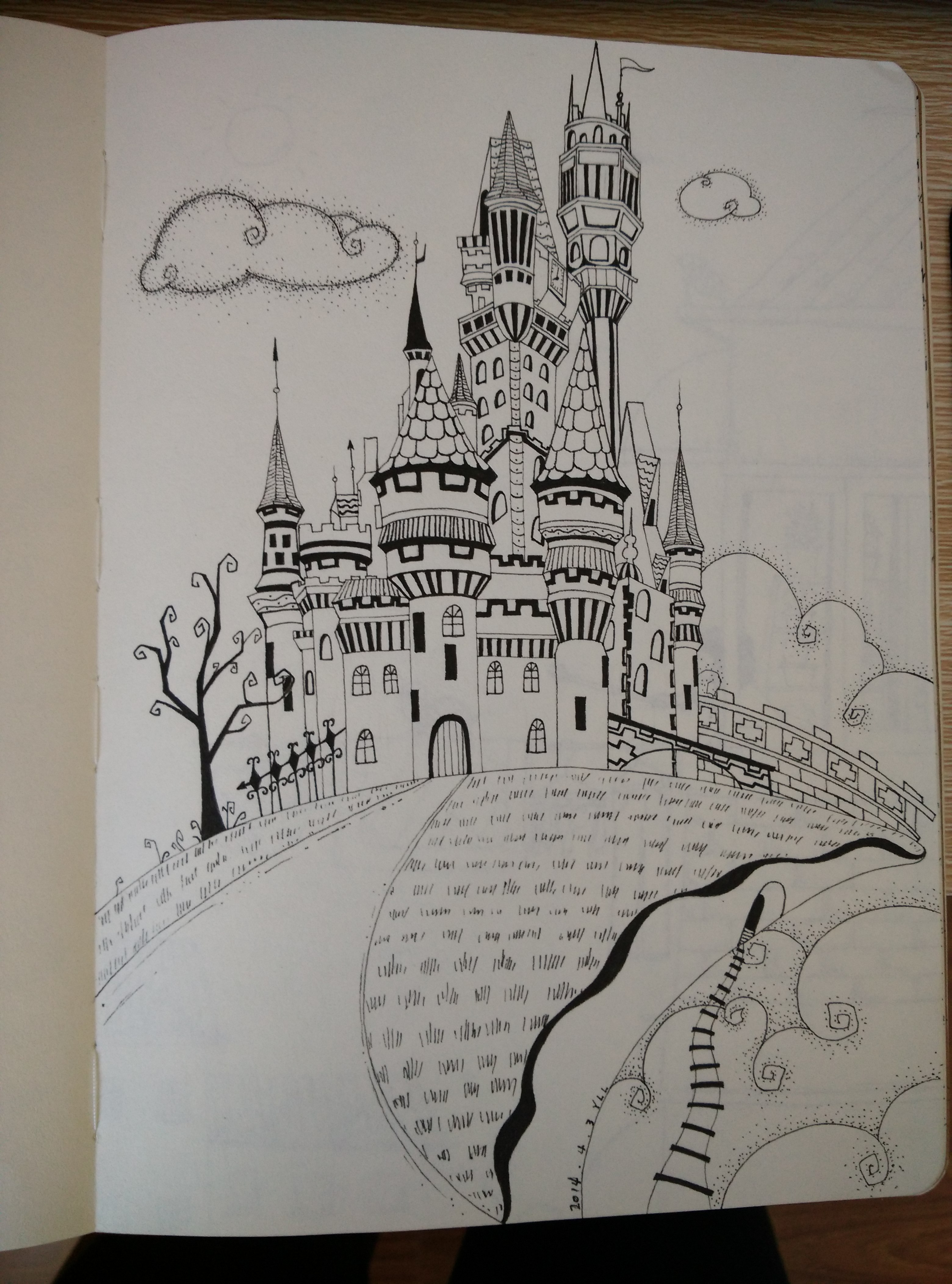 不黑暗的黑暗城堡|插画|涂鸦/潮流|水彩小画 - 原创