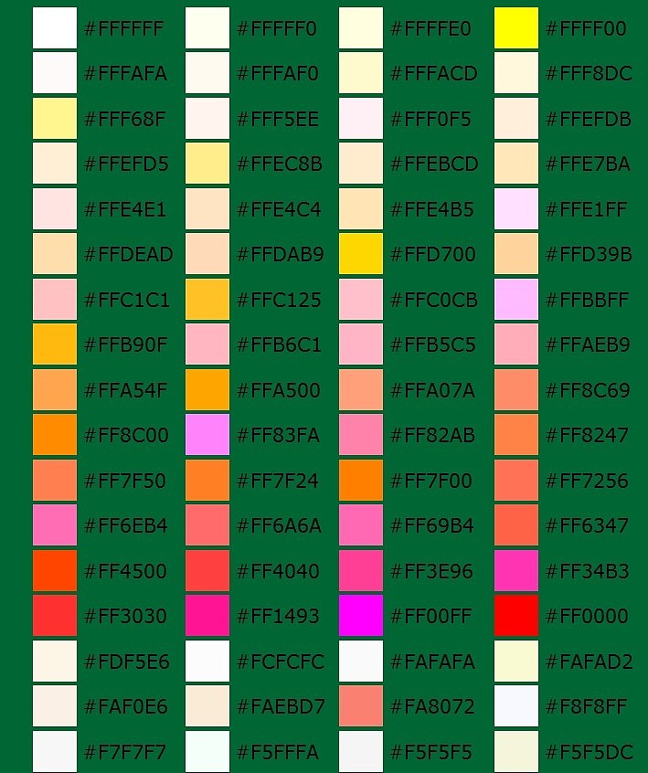 网页颜色代码对照表I|网页|其他网页|lxyyxl2425