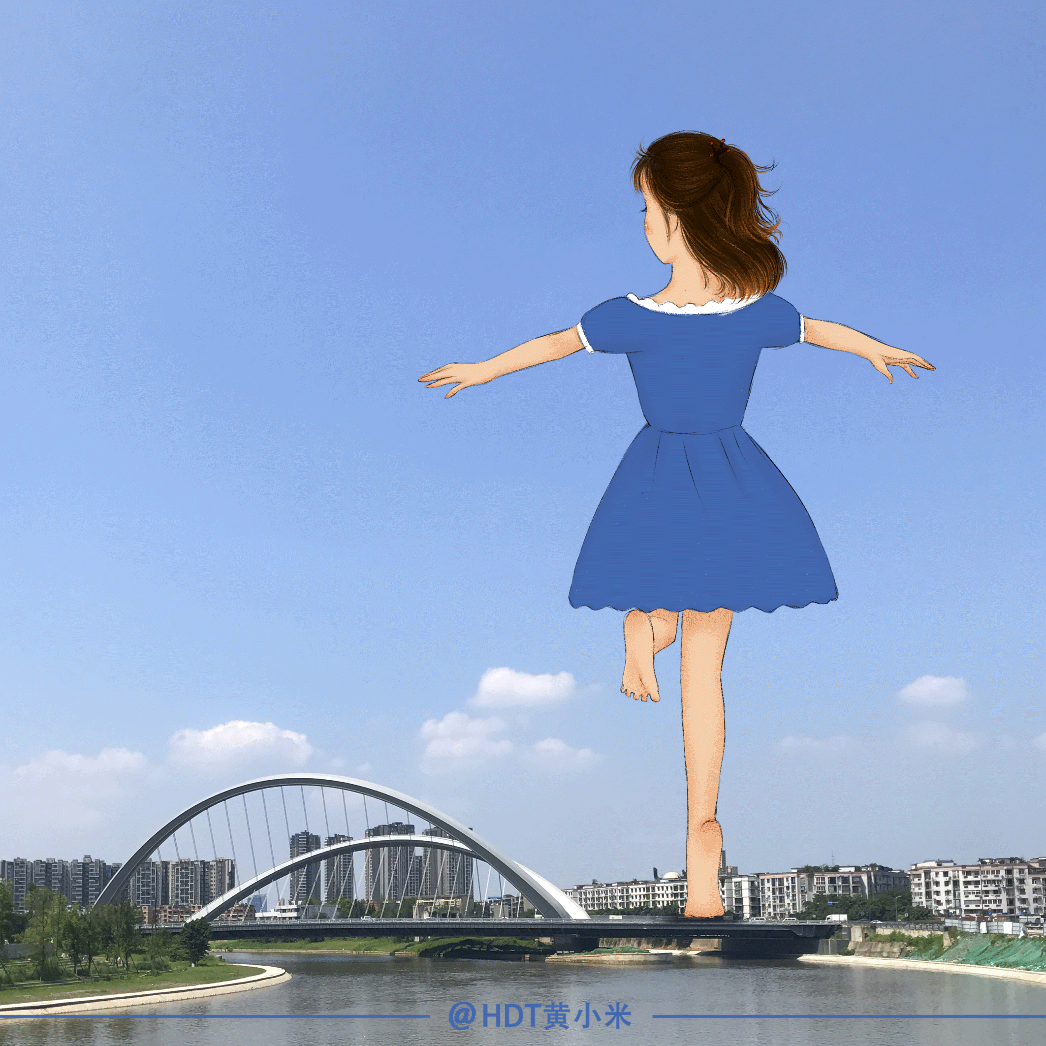 自拍自画第三弹|插画|插画习作|hdt黄小米 - 原创作品