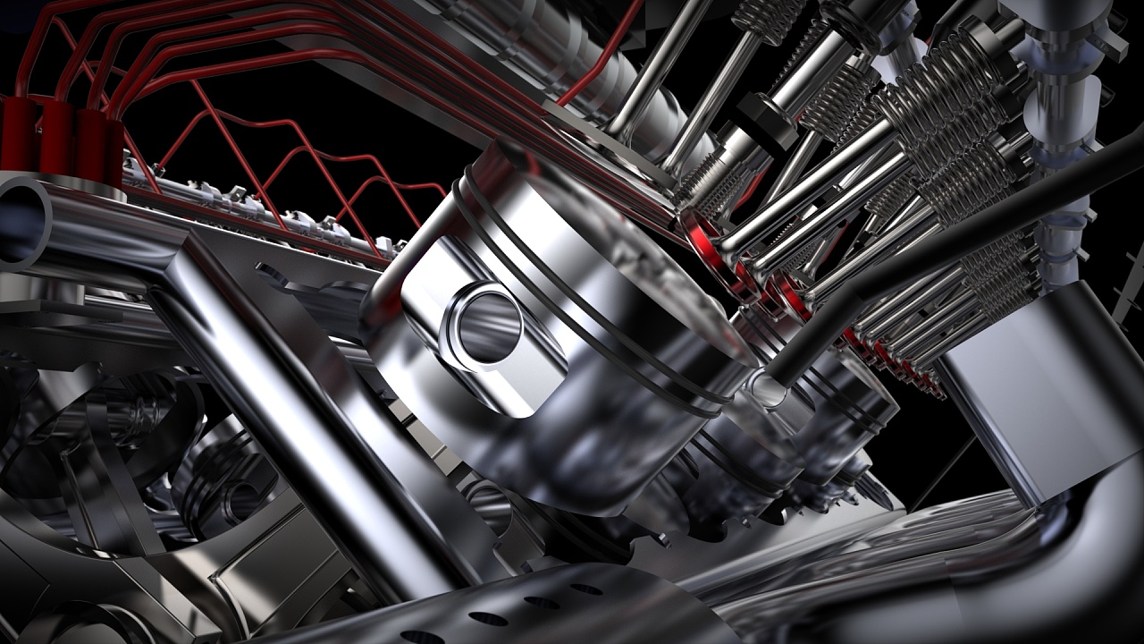 增压V12发动机-Maya Mental Ray 渲染练习|三维|机械\/交通|拍客莫 - 原创作品 - 站酷 (ZCOOL)