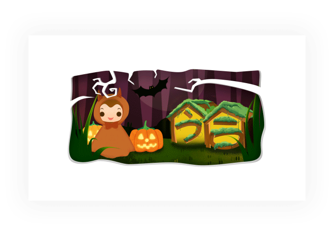 节日logo doodle(gif)|ui|动效设计|大田酱 - 原创 -