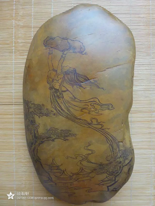 石头彩绘 女娲补天