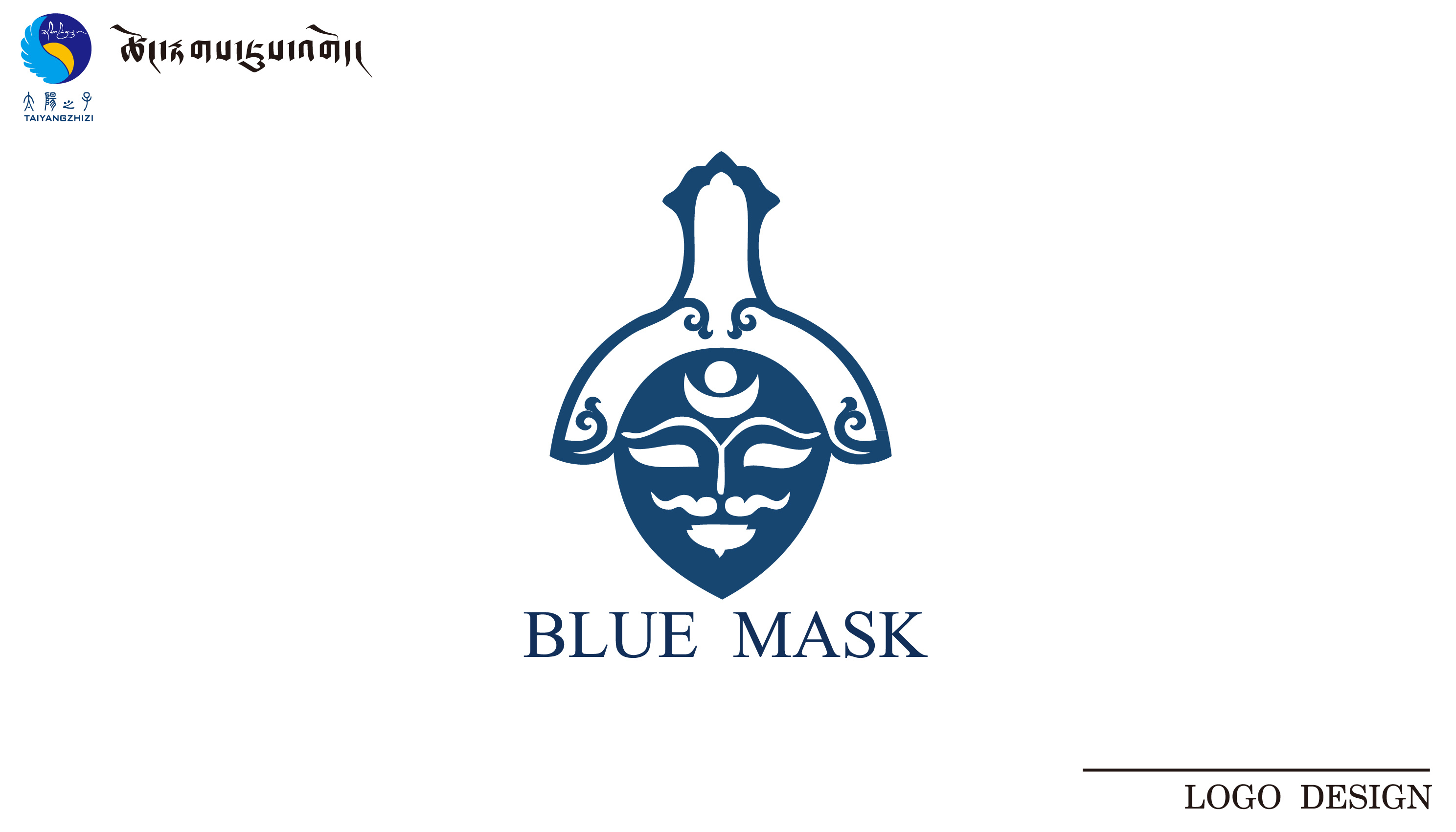 藏式logo 蓝面积
