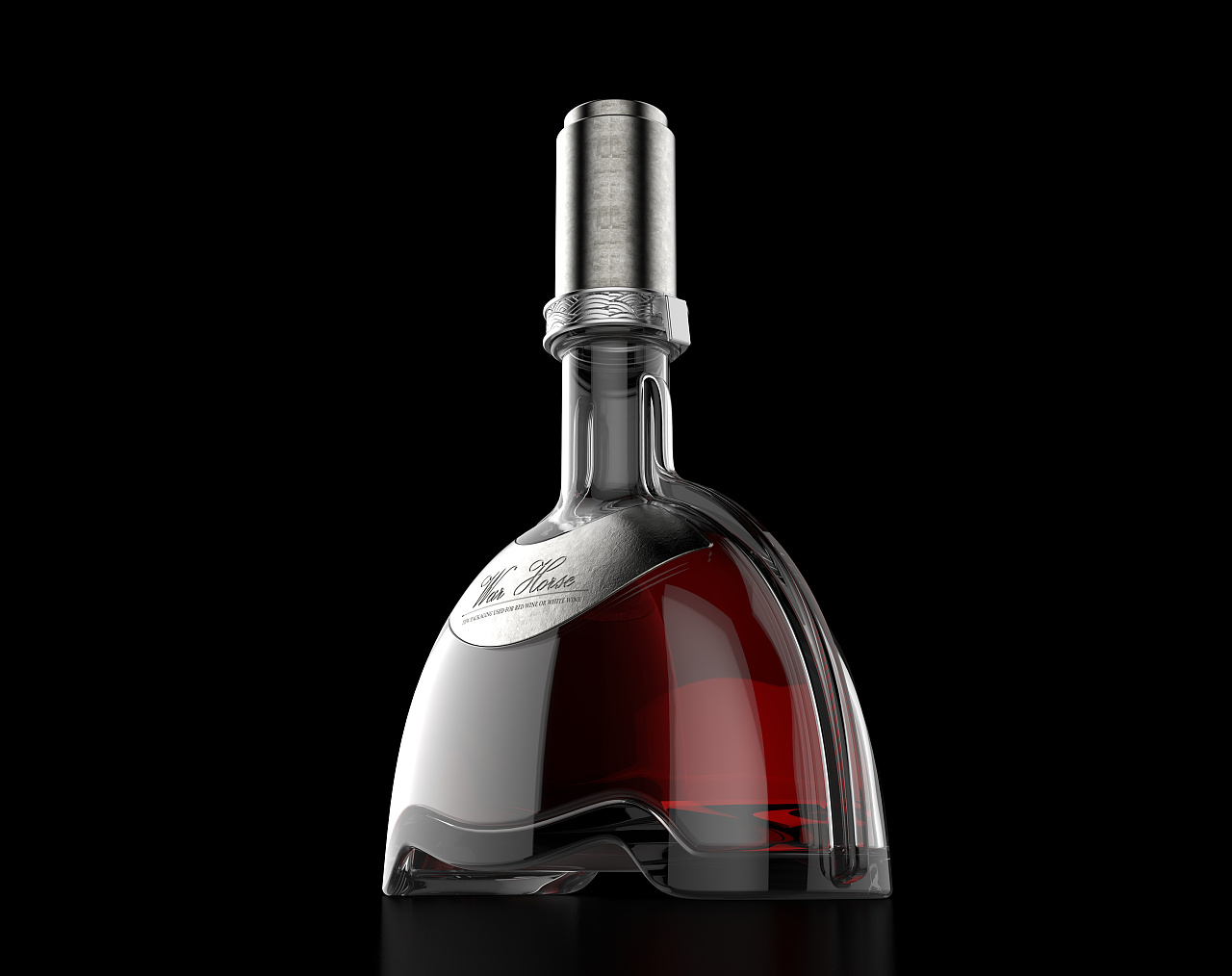 红酒瓶-战马(包装)|工业\/产品|器皿|Joe先森 - 原创作品 - 站酷 (ZCOOL)