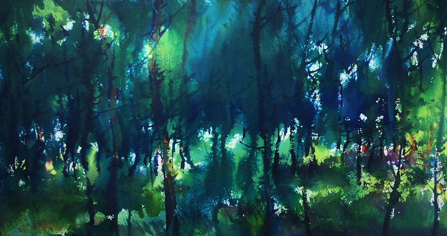 水彩画--《乡村往事》--2016【王记 WORLD】