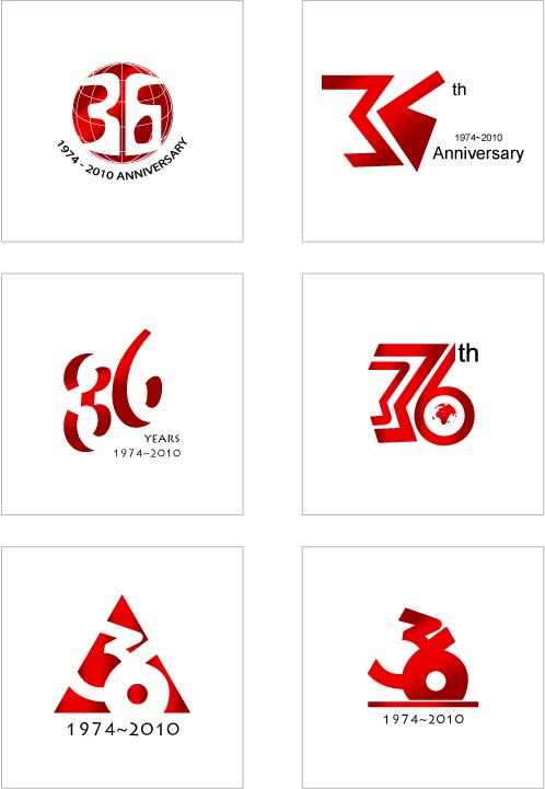 36周年 logo 设计