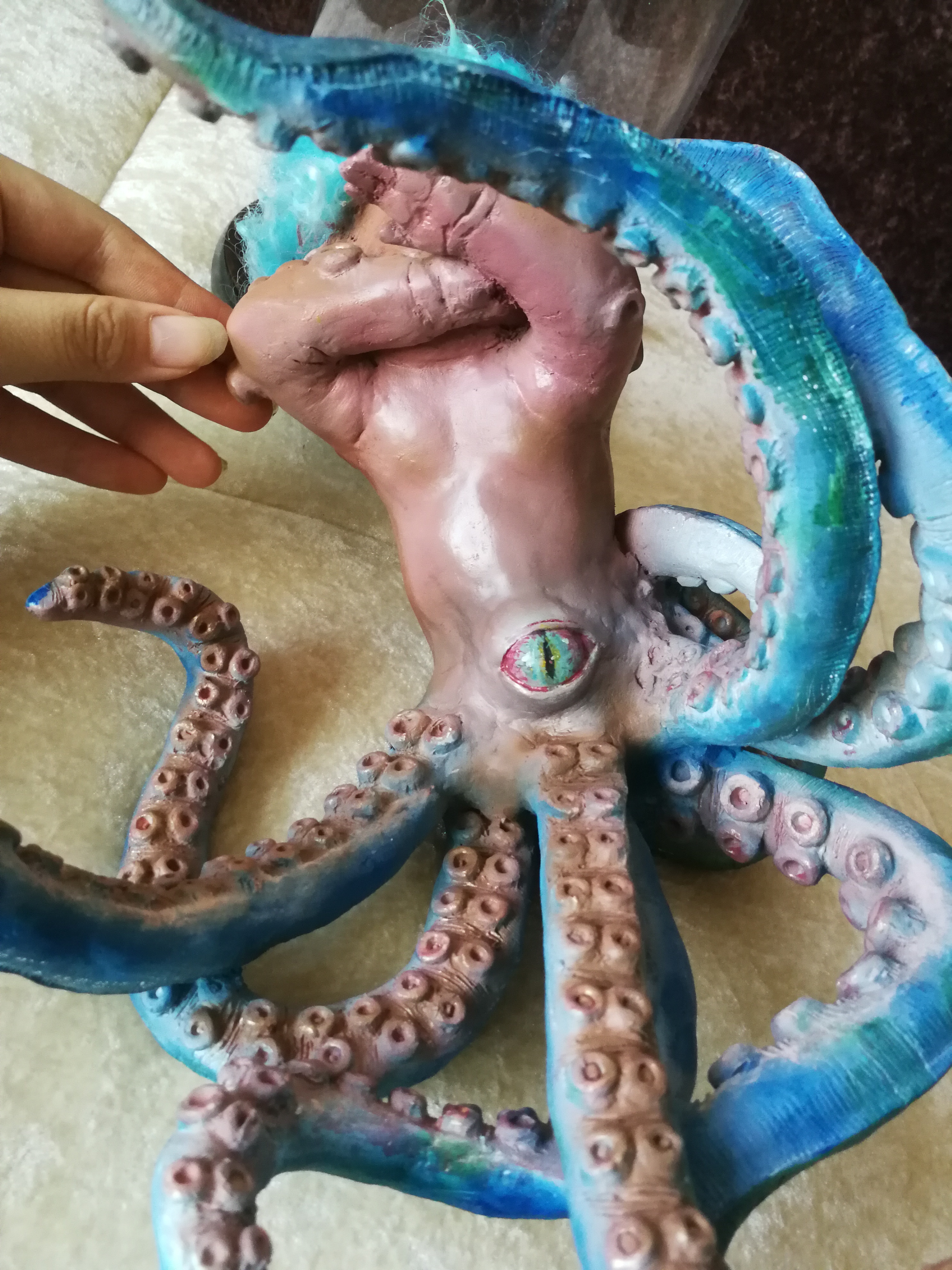 章鱼触手的制作过程