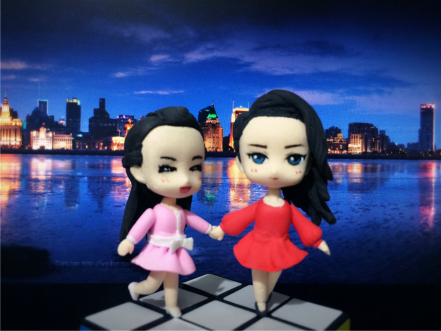 超轻粘土--白话灵犀|手办\/原型|手工艺|悠闲黑猫