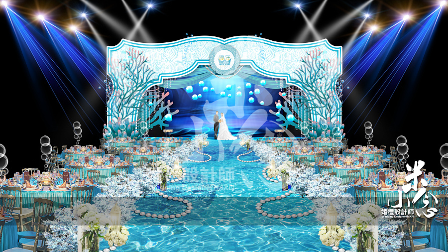 清新海洋主题婚礼--PSD效果图|舞台美术|空间