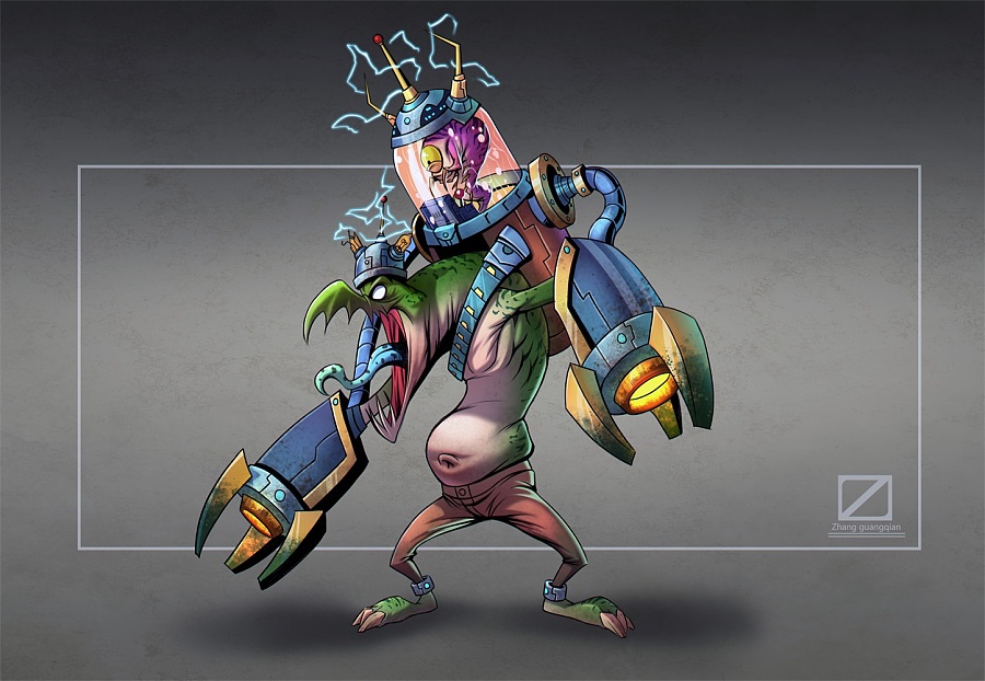 疯狂的青蛙|涂鸦\/潮流|插画|最后的御宅 - 原创设