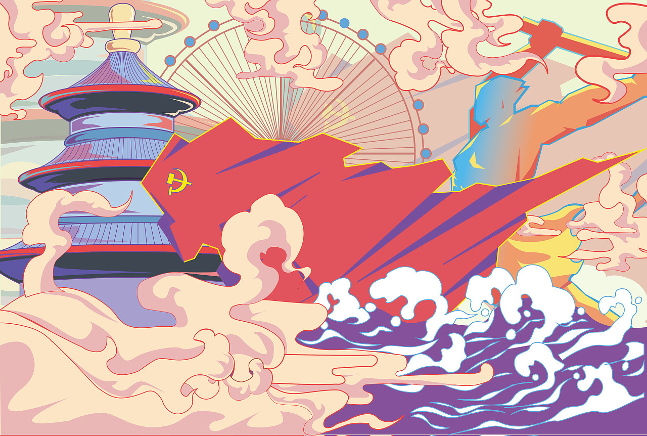 第一次画的插画 一直想要学习这一行 今天
