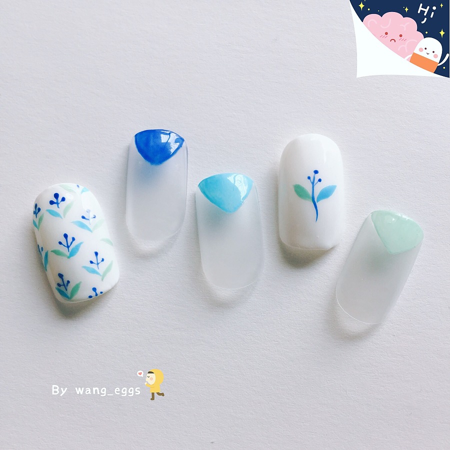手绘美甲片|其他手工|手工艺|王九蛋 - 原创设计作品 - 站酷 (ZCOOL)
