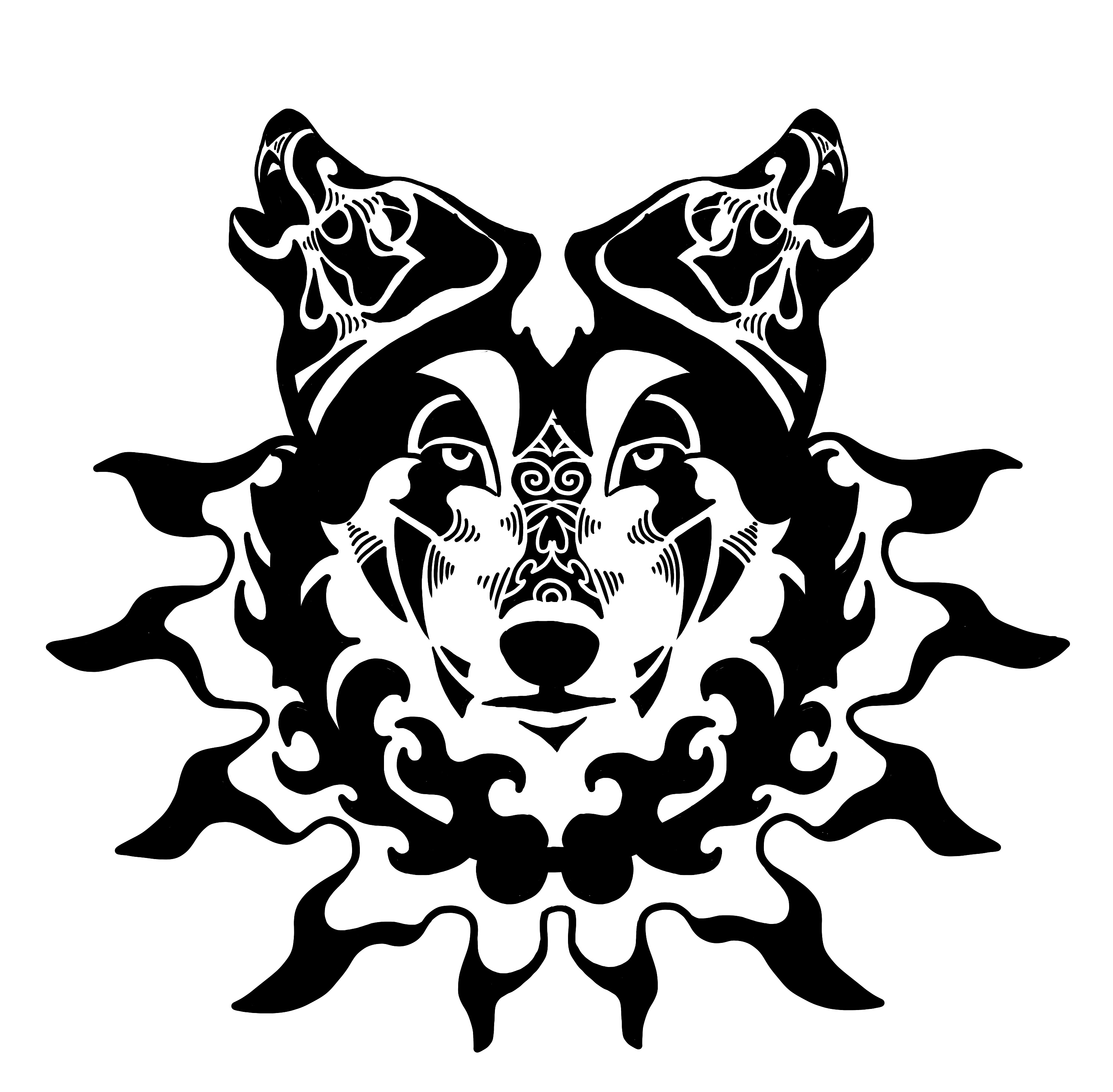 动物图腾 logo 纹身