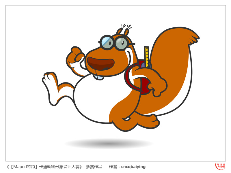 maped卡通动物形象设计——松鼠 索克