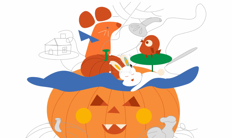 万圣节插画小教程 - 原创作品 - 站酷(zcool)