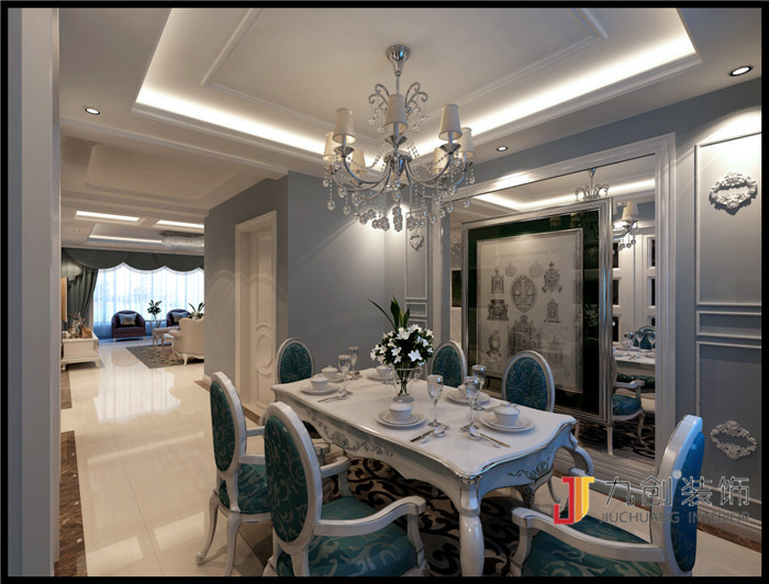 淄博淄川装修设计 淄川山水缘装修设计样板间