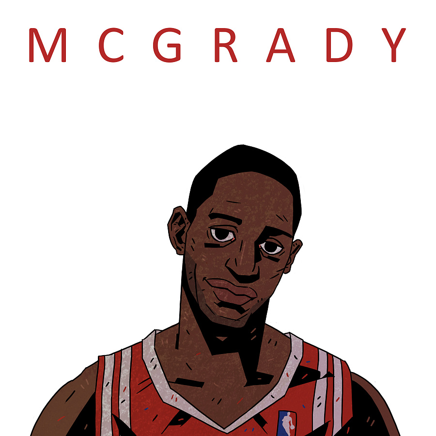喜欢的篮球明星之一,麦迪