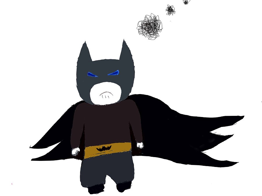 蝙蝠大叔|绘画习作|插画|池小小王子 - 原创设计
