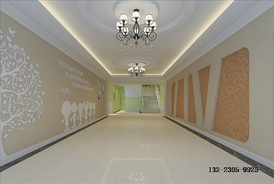 郑州幼儿园设计公司_绿荫草幼儿园设计装修效