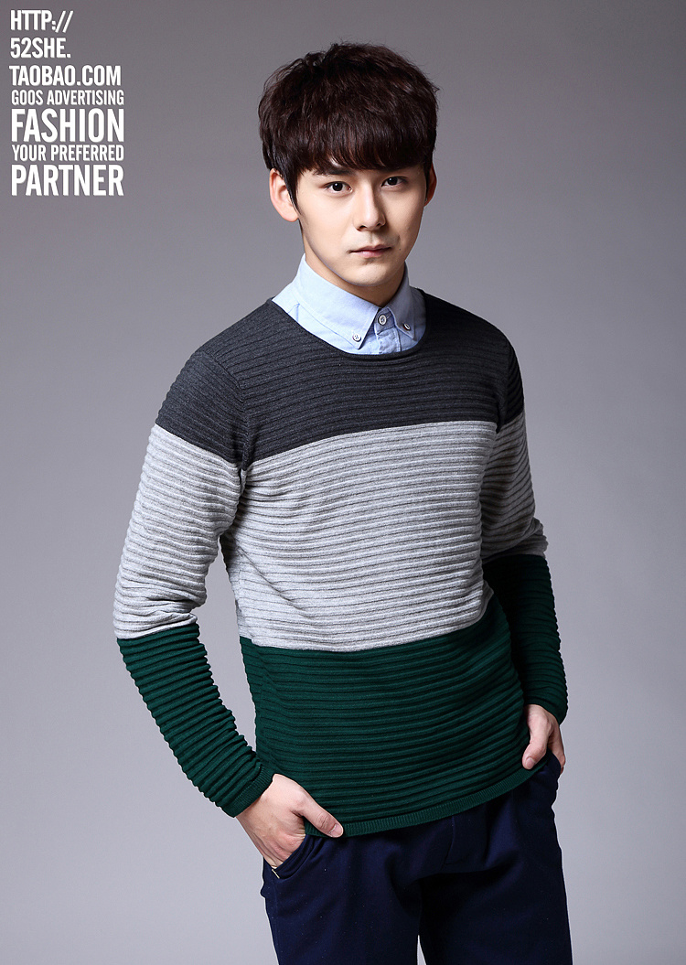 男装毛衣模特拍摄 西服长袖T恤衬衣运动情侣装